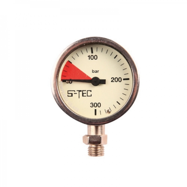 퐁당닷컴,SPG 52mm（2인치）화이트 (게이지핀 포함),＊게이지핀 포함, 고압호스 별도,에스텍,스쿠버 > 게이지 > 잔압계