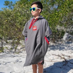 퀵 드라이 체인지 판초 그레이 키즈 Kids Quick dry Changing Poncho Grey