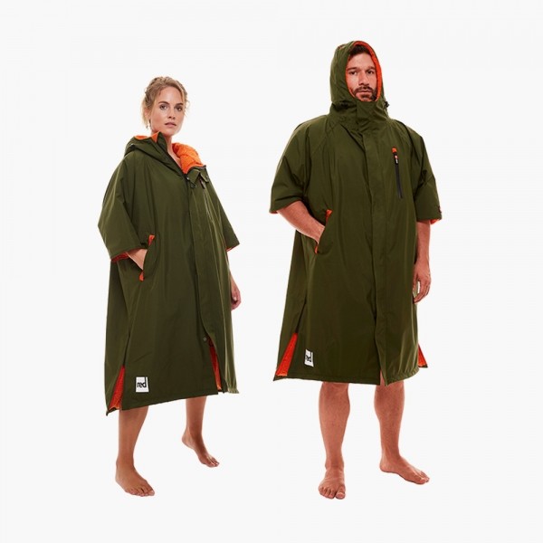 퐁당닷컴,Short Sleeve Pro Change Robe EVO - Parker Green, 남여 공용,,레드 오리지날,SWIM > 수영 용품 > 방풍 자켓, 판초타월
