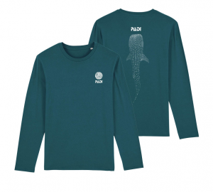 PADI WHALE SHARK LONG SLEEVE T-SHITS(고래상어 긴팔 티셔츠)