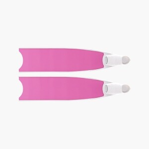 핑크 아이스 바이핀 화이트 풋포켓, Pink Ice Bi-Fins White Foot Pockets