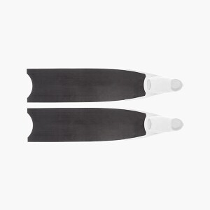 카본 파이버 바이핀 화이트 풋포켓, Carbon Fiber Bi-Fins White Foot Pockets