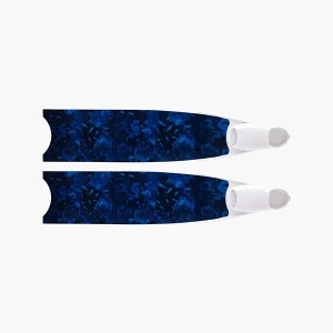 스카이 카본 파이버 바이핀 화이트 풋포켓, SKY Carbon Fiber Bi-Fins White Foot Pockets