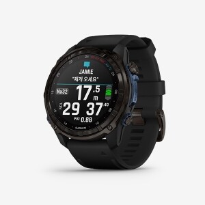 Descent Mk3i 51mm, Crbn Gry DLC Ti Blk Silicone Band