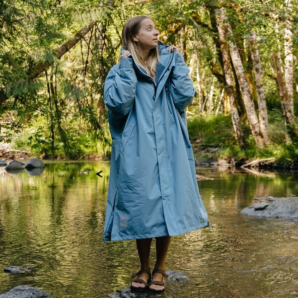 퐁당닷컴,레드 워터푸르프 체인징 로브 올터 에보 - 알파인 블루 남여공용,영국 감성 프리미엄 레드 아우터,레드,수영, 물놀이 > 어패럴 > 방풍 자켓