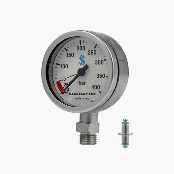 퐁당닷컴,황동 압력 게이지 캡슐 52mm 화이트 페이스, PRESSURE GAUGE,게이지핀 포함,스쿠버프로,스쿠버 > 게이지 > 잔압계