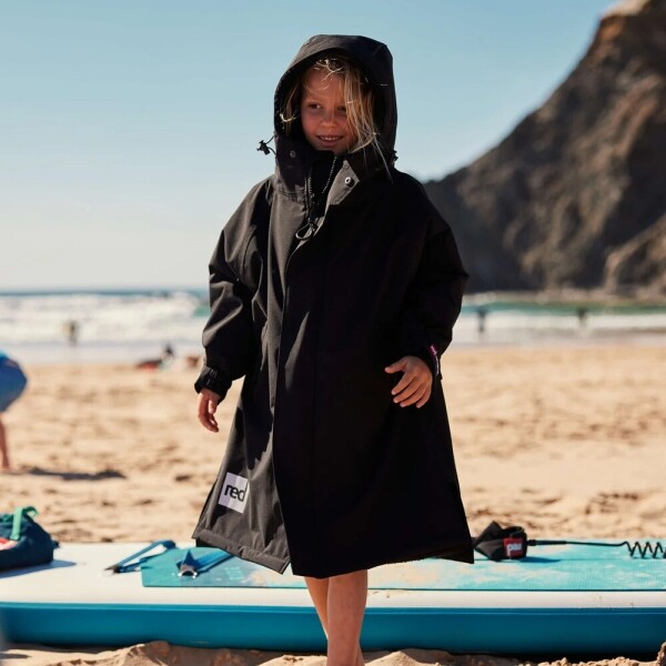 퐁당닷컴,레드 키즈 드라이 프로 로브,영국 감성 프리미엄 레드 아우터,레드,수영, 물놀이 > 어패럴 > 방풍 자켓