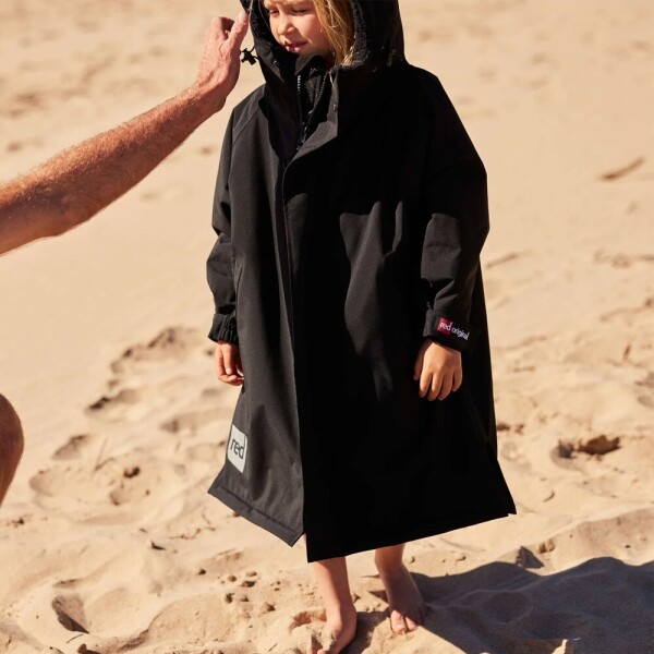 퐁당닷컴,레드 키즈 드라이 프로 로브,영국 감성 프리미엄 레드 아우터,레드,수영, 물놀이 > 어패럴 > 방풍 자켓