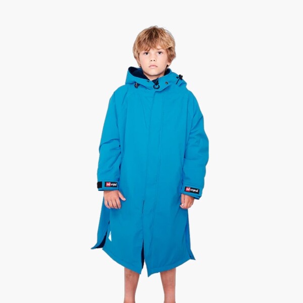 퐁당닷컴,레드 키즈 드라이 프로 로브,영국 감성 프리미엄 레드 아우터,레드,수영, 물놀이 > 어패럴 > 방풍 자켓