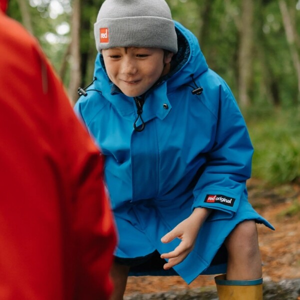 퐁당닷컴,레드 키즈 드라이 프로 로브,영국 감성 프리미엄 레드 아우터,레드,수영, 물놀이 > 어패럴 > 방풍 자켓