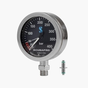 황동 압력 게이지 캡슐 63mm 블랙 페이스, PRESSURE GAUGE