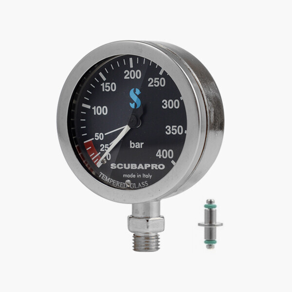 퐁당닷컴,황동 압력 게이지 캡슐 63mm 블랙 페이스, PRESSURE GAUGE,게이지핀 포함,스쿠버프로,스쿠버 > 게이지 > 잔압계