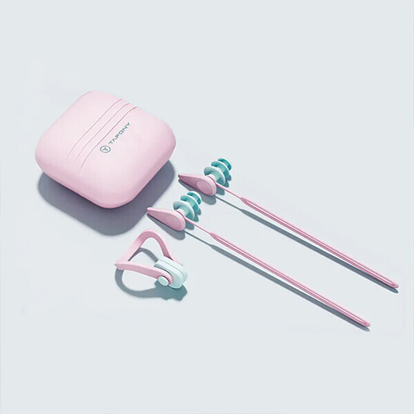 퐁당닷컴,콤팩트 플러그 핑크 수영 귀마개 코마개 세트 케이스포함,,타포니,수영, 물놀이 > 훈련 용품 > 코마개, 귀마개