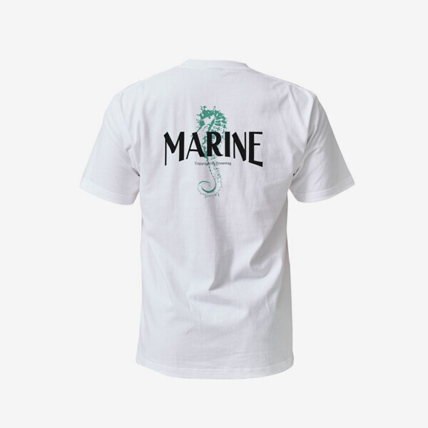 퐁당닷컴,오션테그 14수 반팔 티셔츠 코튼 숏 슬리브 화이트 Marine,,오션테그,스쿠버 > 어패럴 > 티셔츠, 후디