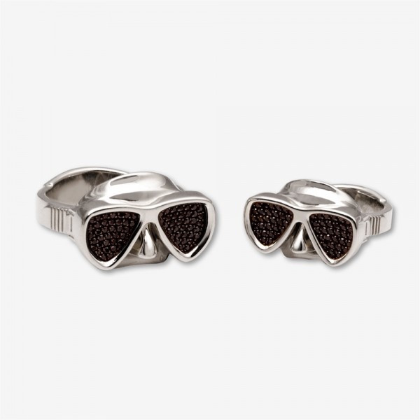 퐁당닷컴,물안경 반지, Swimming goggles R,Sterling Silver 925, cz,언니쓰 다이브,스쿠버 acc > 다이빙 굿즈 > 쥬얼리