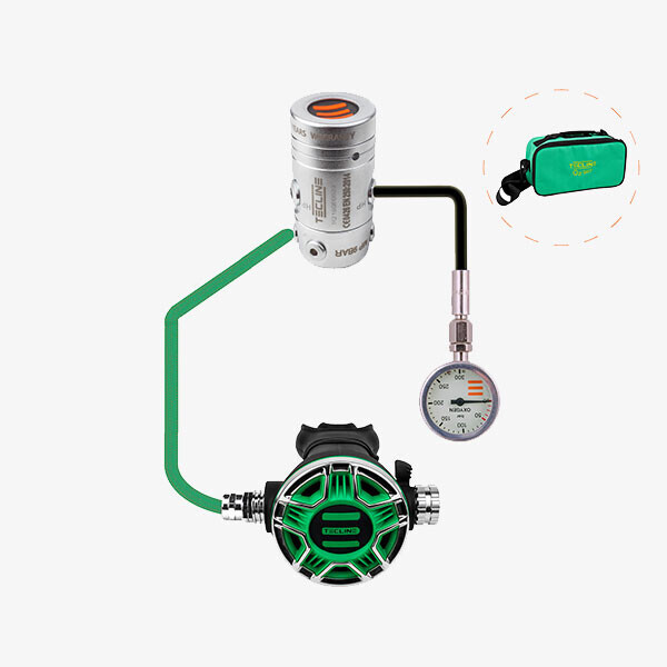 퐁당닷컴,R2 TEC2 O2 100% SPG 세트,R2 O2 1단계  + TEC2 O2 2단계 + 프로플렉스 저압호스 100cm  그린 +  52mm 300bar O2 SPG +  고압 러버호스 20cm + Green bag포함,텍라인,스쿠버 > 호흡기, 보조 호흡기 > 나이트록스용