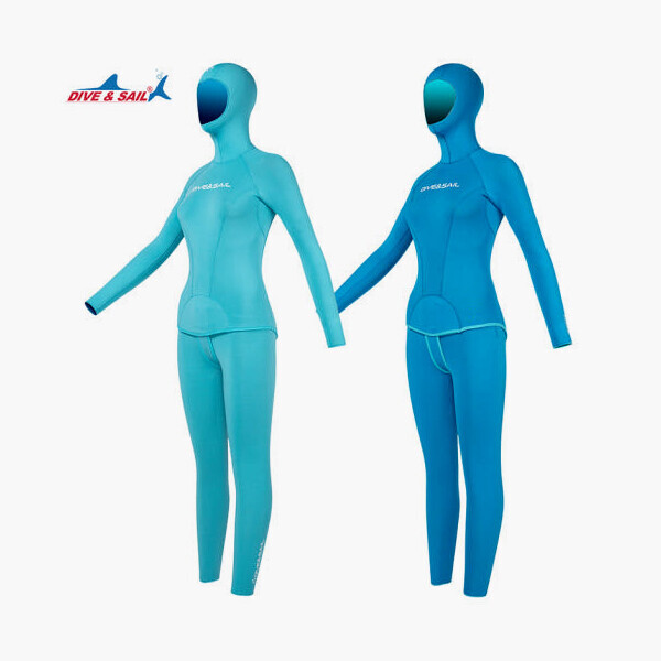 퐁당닷컴,다이브앤세일 고탄성나일론 양면슈트 프리다이빙 스쿠버다이빙 여성용,본 상품은 주문제작 상품으로 출고까지 3-4주 정도 소요되며 교환, 반품이 불가 합니다],다이브앤세일,프리다이빙 > 슈트 > 투피스