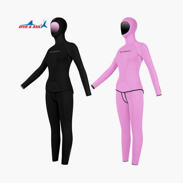 퐁당닷컴,다이브앤세일 고탄성나일론 양면슈트 프리다이빙 스쿠버다이빙 여성용,본 상품은 주문제작 상품으로 출고까지 3-4주 정도 소요되며 교환, 반품이 불가 합니다],다이브앤세일,프리다이빙 > 슈트 > 투피스